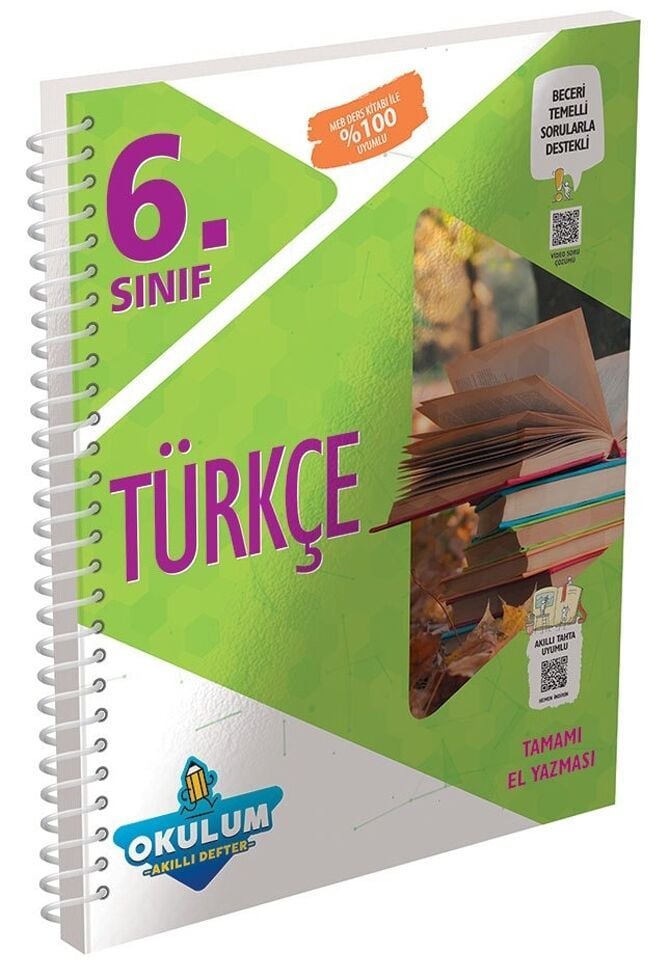 Murat Yayınları 6.Sınıf Türkçe Okulum Akıllı Defter