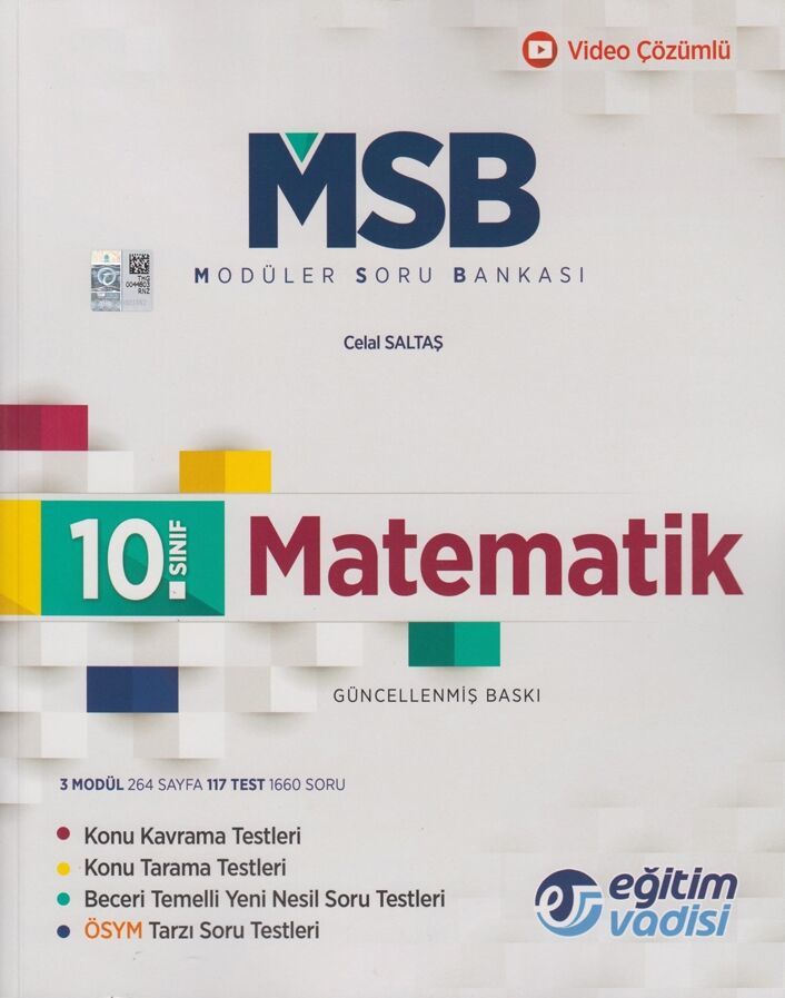 Eğitim Vadisi 10. Sınıf Matematik Güncel MSB Modüler Soru Bankası