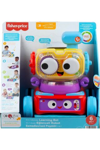 Fisher Price 4'ü 1 Arada Eğlenceli Robot (türkçe-ingilizce)