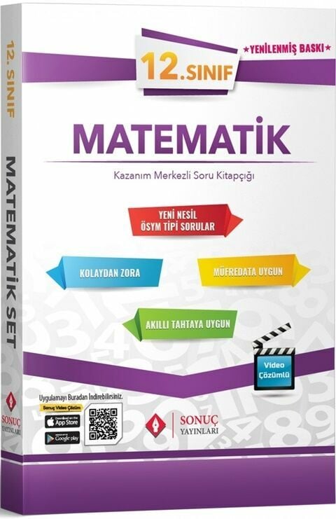 Sonuç Yayınları 12. Sınıf Matematik Kazanım Merkezli Soru Kitapçığı Seti