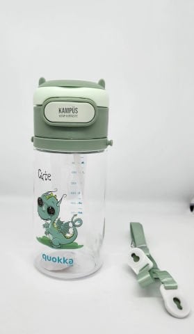 Taros Quokka 450ml Yeşil Pipetli Askılı Matara