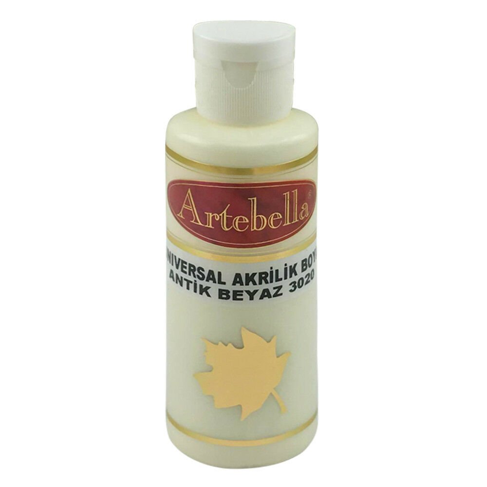 Artebella Universal Akrilik Boya 130CC ANTİK BEYAZ