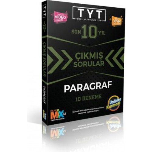 Ünlüler Karması TYT Paragraf Çıkmış Soru Karması 10 Deneme Yeni 2022