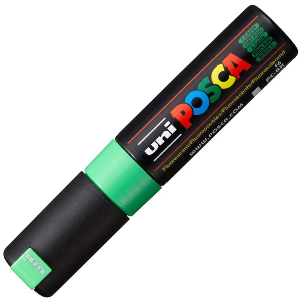 Uni Posca PC-8K 8.0mm Kesik Uç Fıstık Yeşil Markör