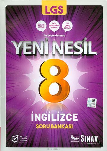 Sınav Yayınları 8.Sınıf İngilizce Yeni Nesil Soru Bankası