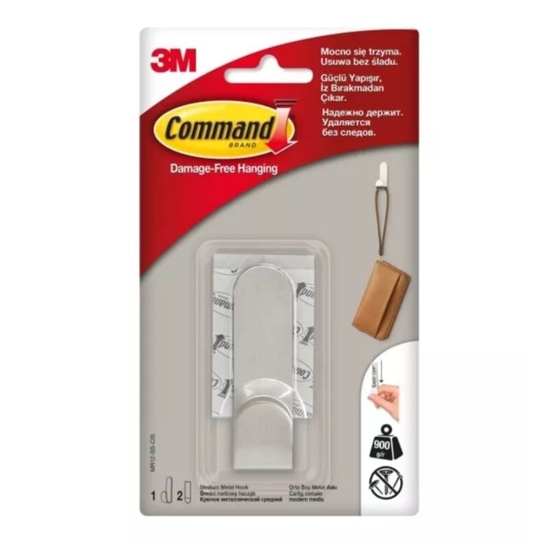 3M Mr12-Ss Command Modern Metal Askı Tekli