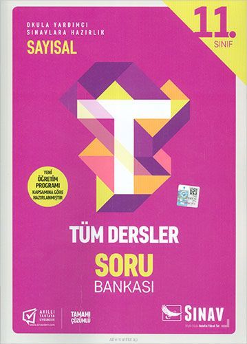 Sınav Yayınları 11.Sınıf Sayısal Tüm Dersler Soru Bankası