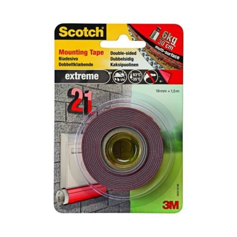 Scotch 19 Mm*1.5 Mt Çift Taraflı Köpük Bant