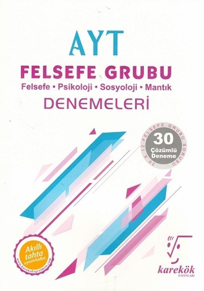 Karekök Yayınları AYT Felsefe Grubu 30lu Denemeleri