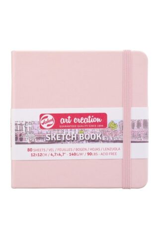 Sketch Book 12x12cm Pastel Pembe