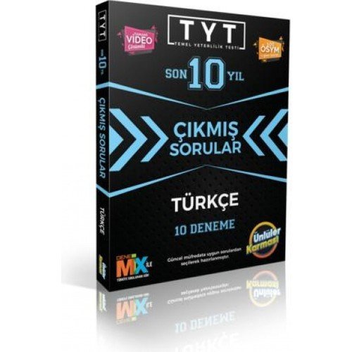 Ünlüler Karması TYT Türkçe Çıkmış Soru Karması 10 Deneme Yeni 2022