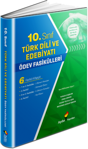 Aydın Yayınları 10. Sınıf  Türk Dili ve Edebiyatı Ödev Fasikülleri