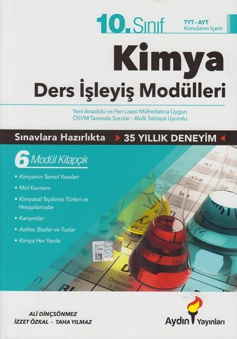 Aydın Yayınları 10. Sınıf Kimya Ders İşleyiş Modülleri