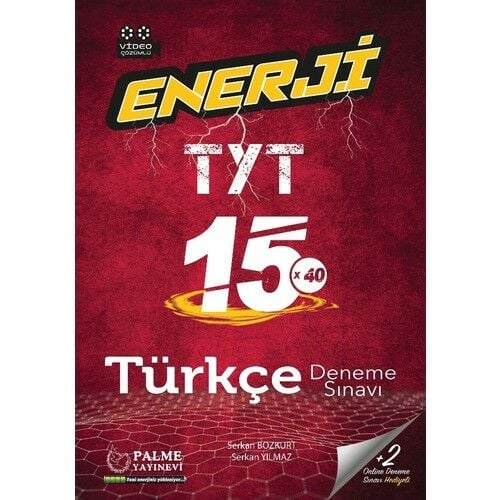 Palme Yayınları TYT Türkçe 15 Deneme Sınavı