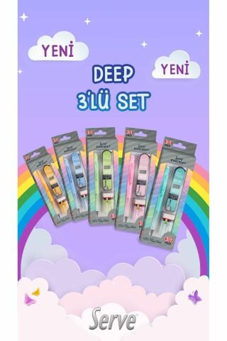 Deep 3lü Okul Seti Su yeşili