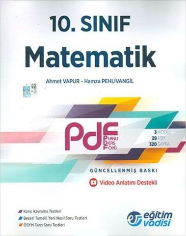 Eğitim Vadisi 10. Sınıf Matematik Güncel PDF Planlı Ders Föyü