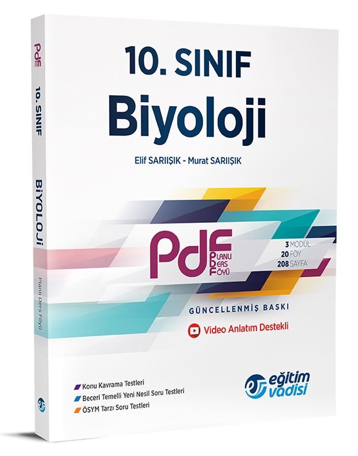 Eğitim Vadisi 10. Sınıf Biyoloji Güncel PDF Planlı Ders Föyü