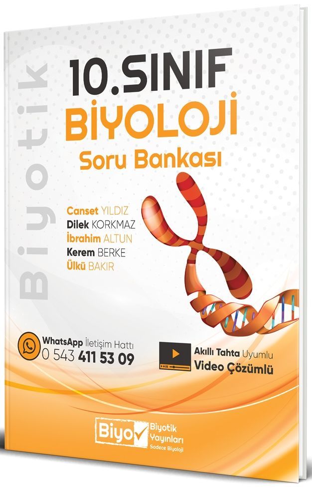 Biyotik Yayınları 10. Sınıf Biyoloji Biyotik Soru Bankası