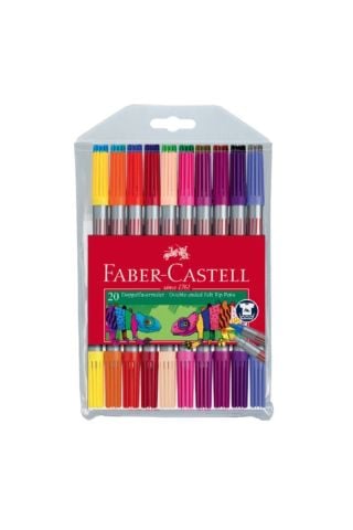 Faber-castell 20 'li Çift Taraflı Keçeli Kalem