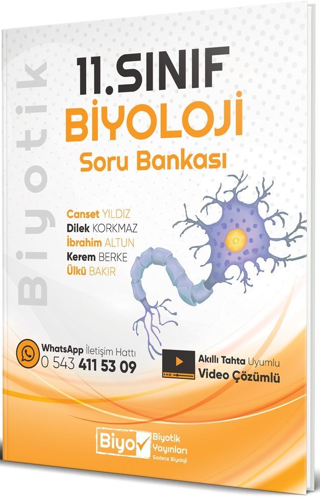 Biyotik Yayınları 11. Sınıf Biyoloji Biyotik Soru Bankası