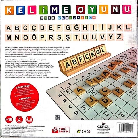 BuBu Games Ahşap Kelime Oyunu GM-0036