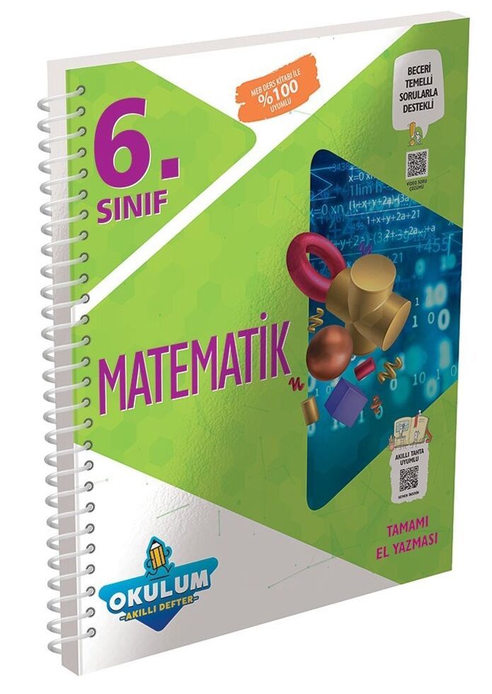 Murat Yayınları 6. Sınıf Matematik Okulum Akıllı Defter