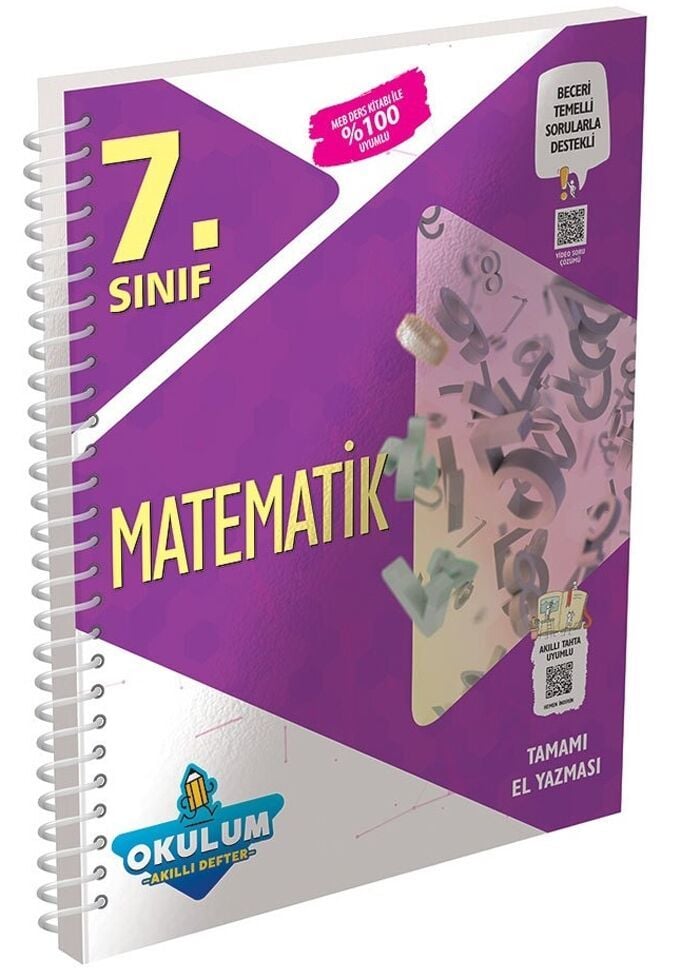 Murat Yayınları 7. Sınıf Matematik Okulum Akıllı Defter