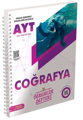 Murat Yayınları AYT Coğrafya Öğrencim Defteri