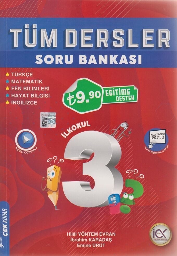 İlk Önce Yayıncılık 3. Sınıf Tüm Dersler Soru Bankası