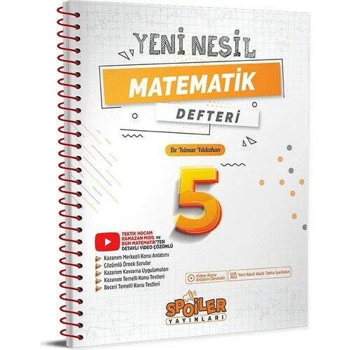 Spoiler Yayınları Spoiler 5.sınıf Yeni Nesil Matematık Defterı