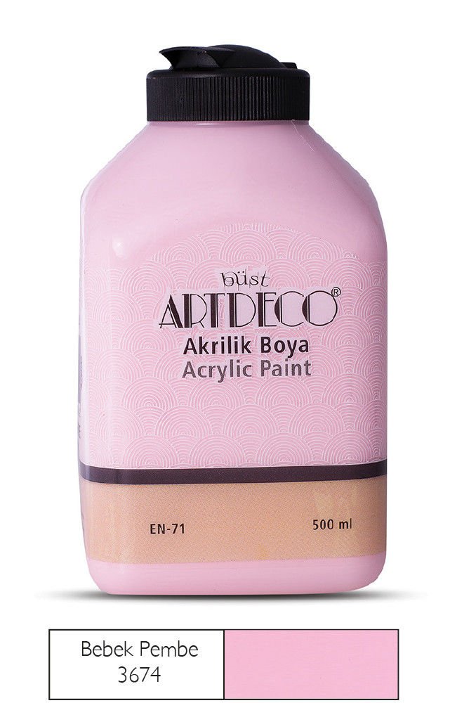 Artdeco Akrilik Boya 500ml Bebek Pembe 3674