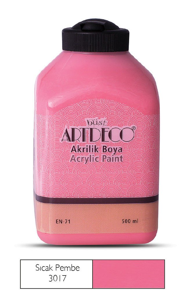 Artdeco Akrilik Boya 500ml Sıcak Pembe 3017