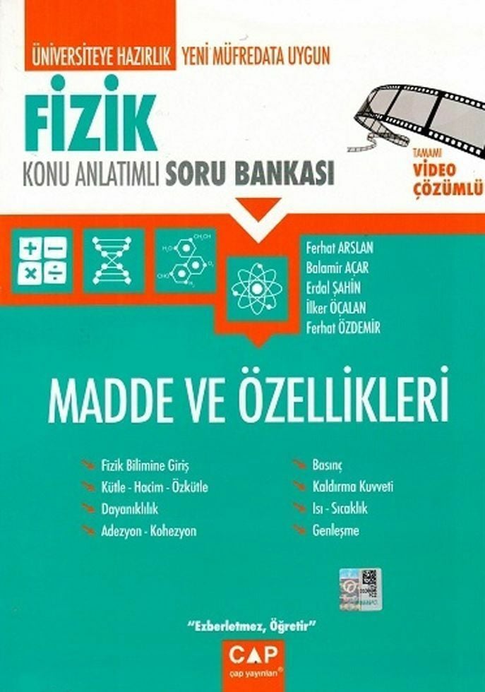 Çap Fizik Madde ve Özellikleri Konu Anlatımlı Soru Bankası