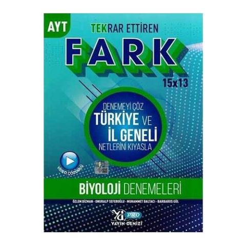 Yayın Denizi AYT Biyoloji Fark 15 x 13 Tekrar Ettiren Denemeleri - Barbaros Gül