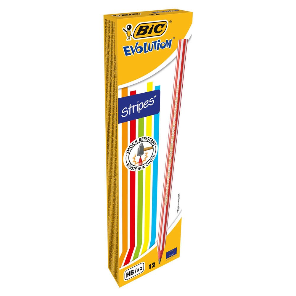 Bic Evolution Stripes Kurşun Kalem 12'Li Kutu