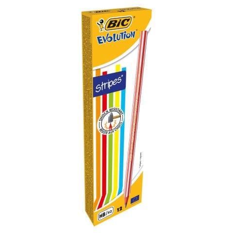 Bic Evolution Stripes Kurşun Kalem 12'Li Kutu