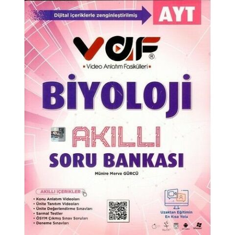 Vaf Yayınları Ayt Biyoloji Akıllı Soru Bankası