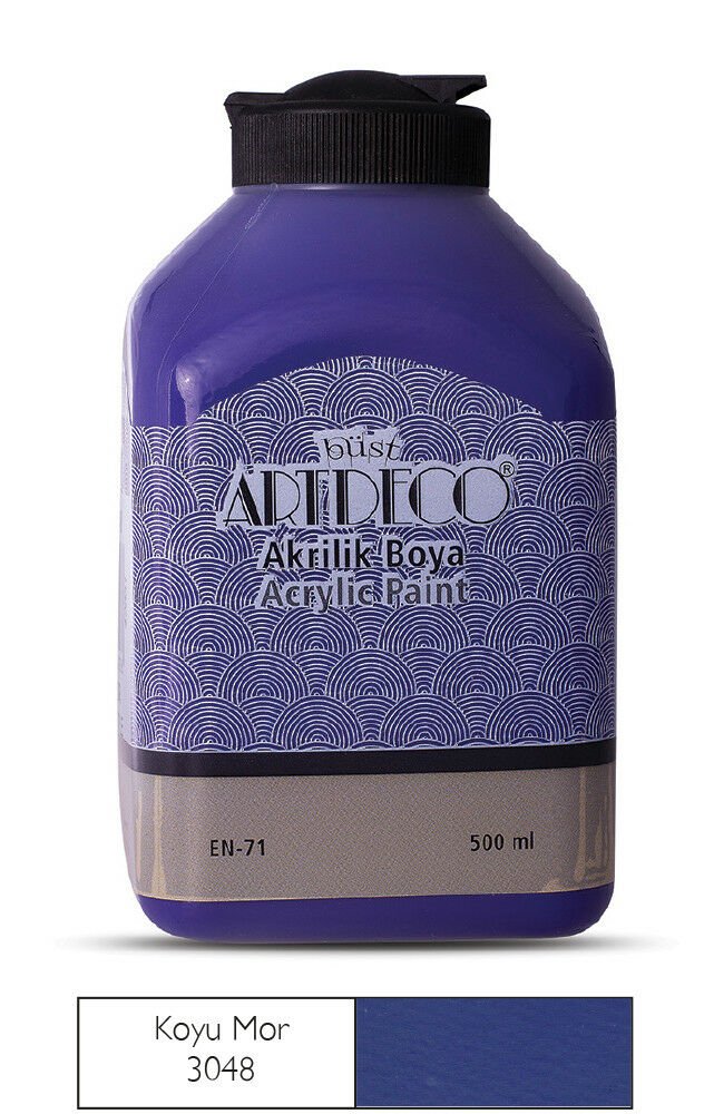 Artdeco Akrilik Boya 500ml Koyu Mor 3048