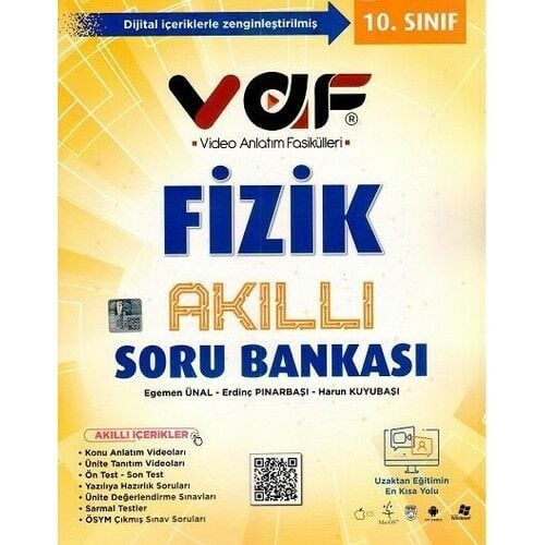 Vaf Yayınları 10. Sınıf Fizik Akıllı Soru Bankası