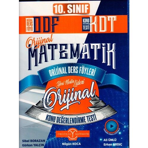 Orijinal Yayınları 10. Sınıf Matematik Odf Kdt Seti