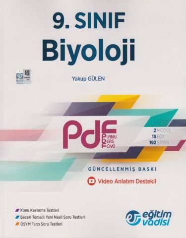 Eğitim Vadisi Yayınları 9. Sınıf Biyoloji Güncel PDF Planlı Ders Föyü