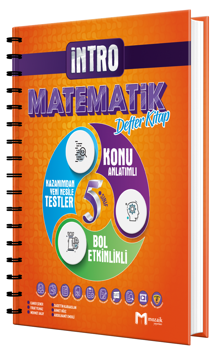 Mozaik Yayınları 5. Sınıf Matematik Intro Defter Kitap