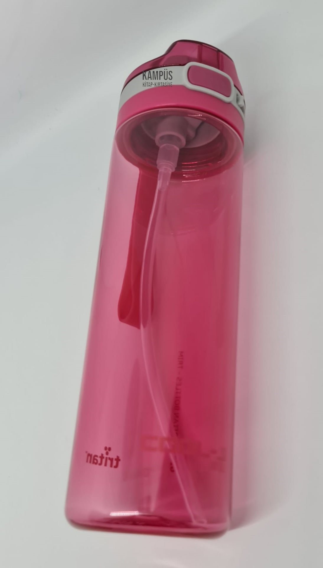 Gıpta Cool-J 600ML Pipetli Kilitli Pembe-Gri Tritan Matara