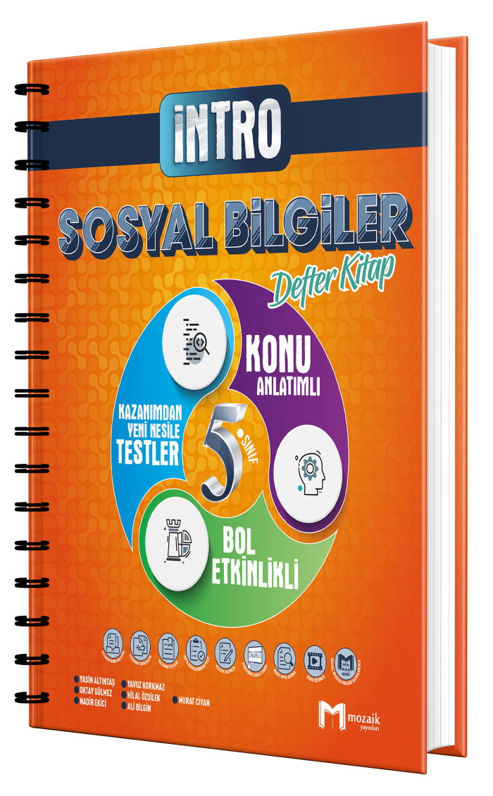 Mozaik Yayınları 5. Sınıf Sosyal Bilgiler Intro Defter Kitap