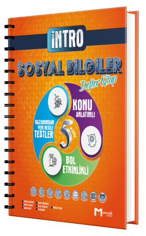 Mozaik Yayınları 5. Sınıf Sosyal Bilgiler Intro Defter Kitap