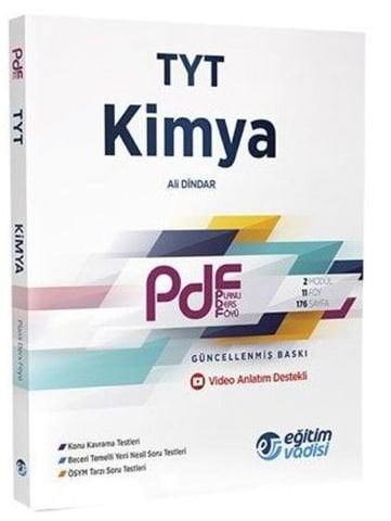 Eğitim Vadisi Yayınları TYT Kimya Güncel PDF Planlı Ders Föyü