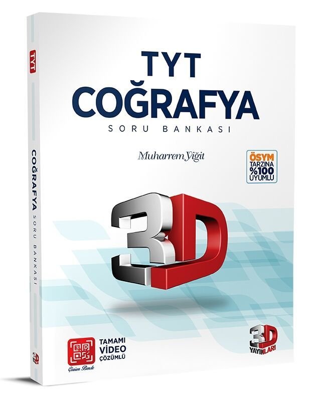 3D Yayınları TYT Coğrafya Tamamı Video Çözümlü Soru Bankası