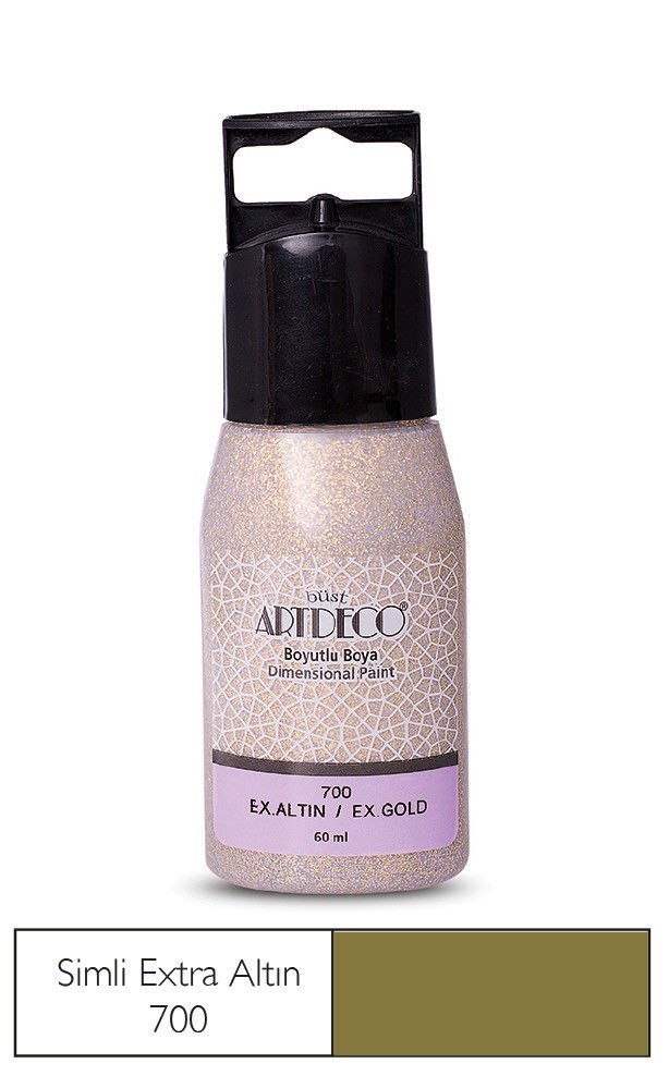 Artdeco Simli Boyutlu Boya 60ml Ekstra Altın 700