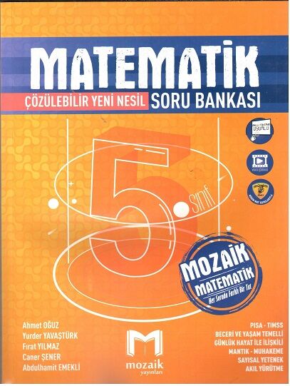 Mozaik Yayınları 5. Sınıf Matematik Soru Bankası 2024