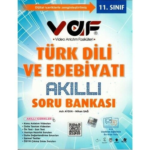 Vaf Yayınları 11. Sınıf Türk Dili ve Edebiyatı Akıllı Soru Bankası